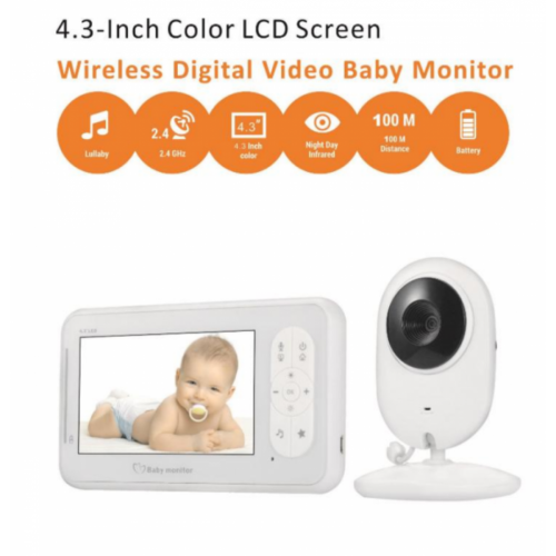 ασύρματη ψηφιακή οθόνη μωρού με έγχρωμη υψηλή ανάλυση και νυχτερινή λήψη 4.3inch sp920